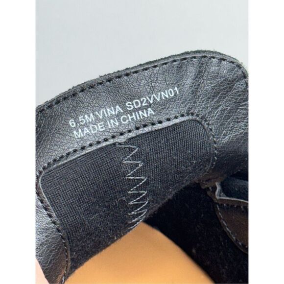 Splendid Clogs Vina Platform Size 6.5 Black Suede Leather Slip On Shoes - Picture 7 of 8